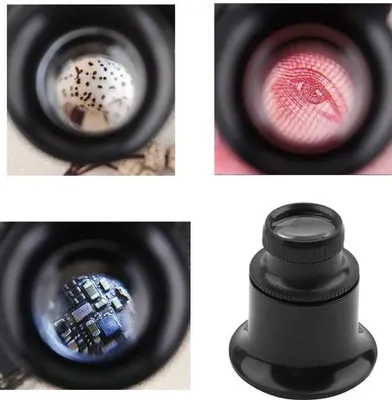 Produktbild von Augenlupe  20 fach stark  Okular Juwelier Uhrmacherlupe Schwarz.-Gift