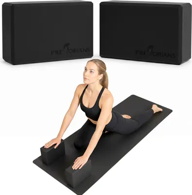 Produktbild von Yoga block 2 er Set für Gymnastik Fitness Handstand Stretching Pilates Schwarz