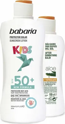 Image de Babaria Solar Infantil SPF50+ Milk Set - 200ML & 100ML