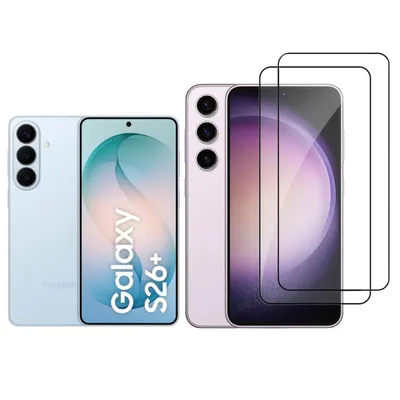 Produktbild von CLM-Tech 2er Set Schutzfolie kompatibel mit Samsung Galaxy S26 Plus / S26+ Panzerglas Crystal Clear Displayschutz 9H Glas - Folie kristallklar 2X Stück