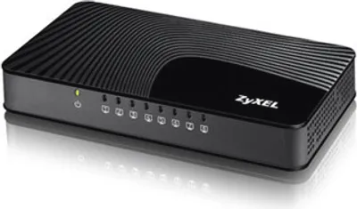 Produktbild von Zyxel GS-108S v2 Nie zarządzany Gigabit Ethernet (10/100/1000) Czarny