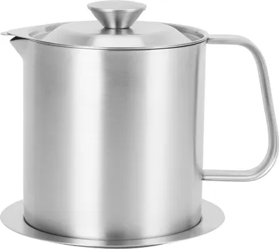 Produktbild von Ölsiebtopf, Edelstahl-Fettfilterkrug, große Kapazität, Küchenbedarf, 1000 ml