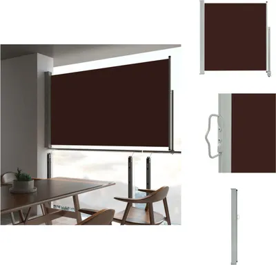 Produktbild von vidaXL Ausziehbare Seitenmarkise 140 x 300 cm Braun -  Sonnenschirme & Sonnenschutze