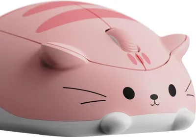 Produktbild von Bezdrátová herní myš Akko, připojení 2,4 GHz - Cat Mouse Pink
