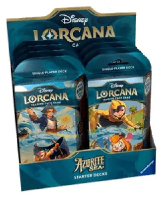 Zdjęcie produktu dla Lorcana Azurite Sea: Starter Deck Display