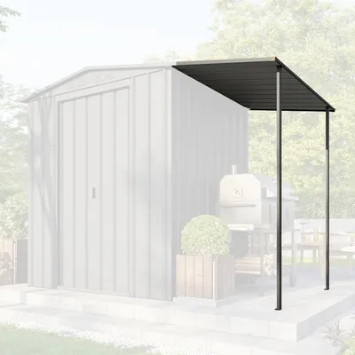 Produktbild von Globel Industries Schleppdach für Gerätehaus "Gartenmanager Dream 65" anthrazit 1,27 m²