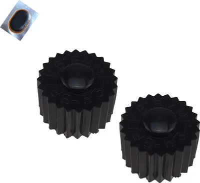 Produktbild von 2 Stück Dynamo Aufsteckrolle Antriebsrad für Fahrraddynamo Ø 16 mm inkl. Schlauchflicken