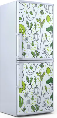 Produktbild von Kühlschrankdekoration 70x180 cm Aufkleber auf dem Kühlschrank - Frisches Gemüse
