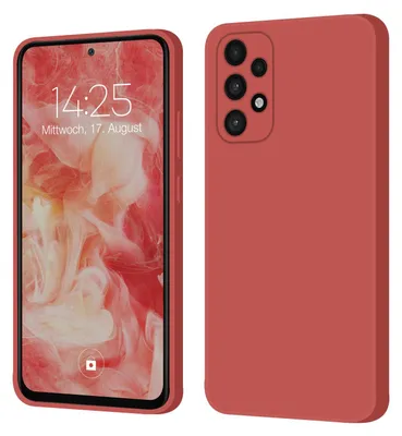 Produktbild von Hülle für Samsung Galaxy A53 5G Case Cover Bumper Smartphone Softgrip Schutzhülle Farbe: Rot