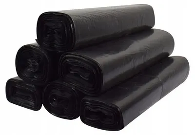 Immagine prodotto di Sacchi per rifiuti NERI da 120 litri, 50 pezzi – SET IN PLASTICA RESISTENTE PER IL RICICLAGGIO