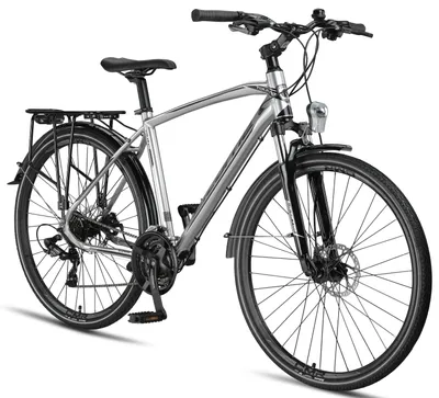 Produktbild von Licorne Bike Premium Touring Trekking Bike in 28 Zoll - Fahrrad für Jungen, Mädchen, Damen und Herren - 21 Gang-Schaltung - Mountainbike - Crossbike