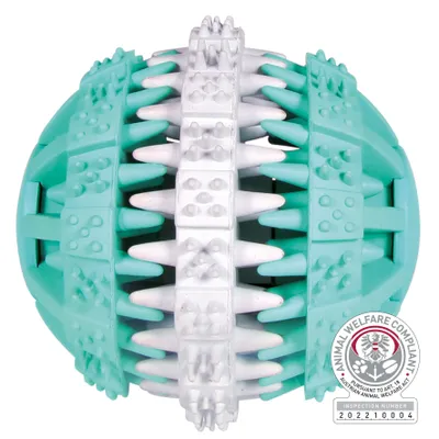 Produktbild von TRIXIE Denta Fun Ball 3-teilig, Minzgeschmack, Naturgummi, Ø 7 cm