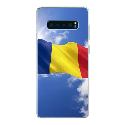 Produktbild von MuchoWow® Handyhülle Schutzhülle Hülle für Samsung Galaxy S10 Lite Rumäniens Flagge weht am Himmel Silikon Softcase Handy Hülle - Schutz