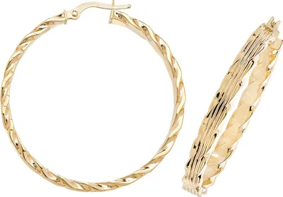 Produktbild von 9 Karat (375) Gold Damen - Creolen / Ohrringe - 35mm; TRS16359MM35