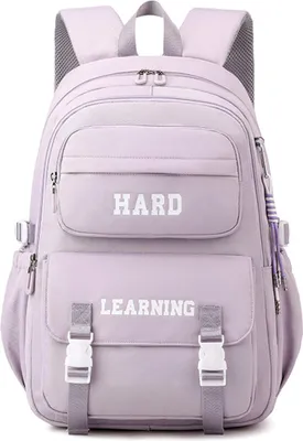 Produktbild von Schulrucksack Multi-Tasche Wasserdicht Mädchen Teenager Rucksack Schule Rucksack Daypacks Backpack für Mädchen Damen School Lila