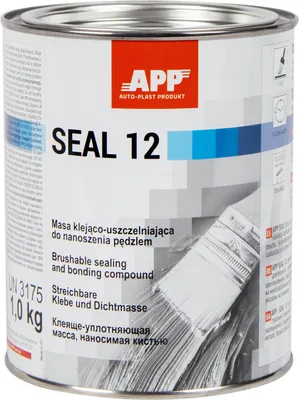 Produktbild von APP Seal 12 streichbare Klebe- und Dichtmasse 1kg Karosseriedichtmasse grau