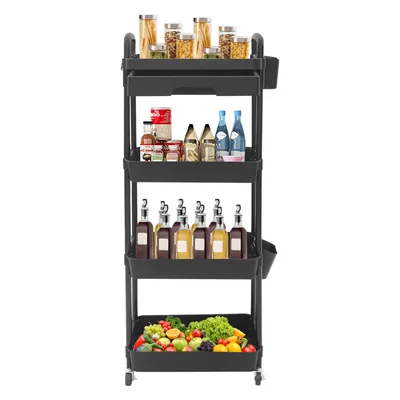 Produktbild von 4-stufiger Servierwagen 40*30*110cm Küchenwagen Rollwagen Multifunktionswagen Aufbewahrungswagen