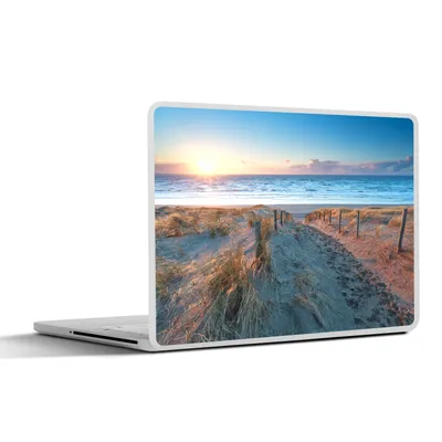 Produktbild von MuchoWow® Laptop Aufkleber Sticker Cover Strand - Meer - Sonne - Düne 30x22 cm - Laptop-Sticker