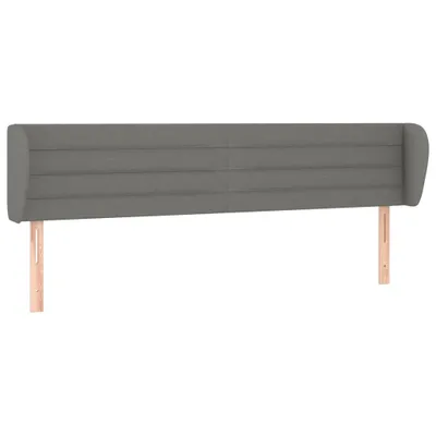 Obrázek produktu pro vidaXL Čelo postele s ušima tmavě šedé 183x23x78/88 cm Látka