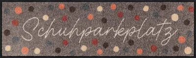 Produktbild von Salonloewe SCHUHPARKPLATZ DOTS BEIGE Fußmatte Wohnmatte 30 x 100 cm