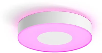 Produktbild von Philips Hue White and Color ambiance Xamento Deckenleuchte M weiß - Intelligente Deckenbeleuchtung - Bluetooth/Zigbee - Weiß - LED - Metall - Nicht austauschbare(s) Leuchtmittel