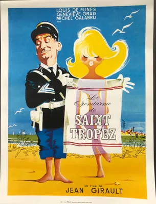 Obrázok produktu pre Gendarm zo Saint-Tropez / Jean Girault – plagát 30 x 40 cm