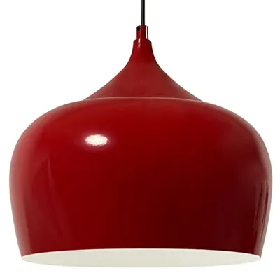 Produktbild von Hängelampe | Kreis | Deckenlampe Metall Rot Pendelleuchte