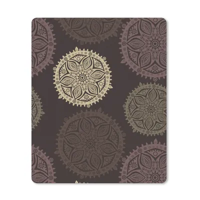 Obrázek produktu pro Podložka pod myš - Design - Mandala - Brown - 19x23cm - Podložka pod myš