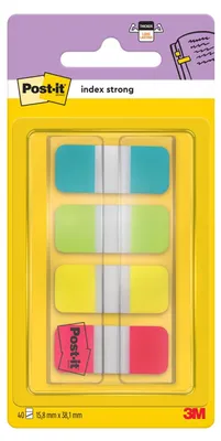 Produktbild von 3M Post-it - Haftstreifen 40 Blatt (4 x 10) - Gelb