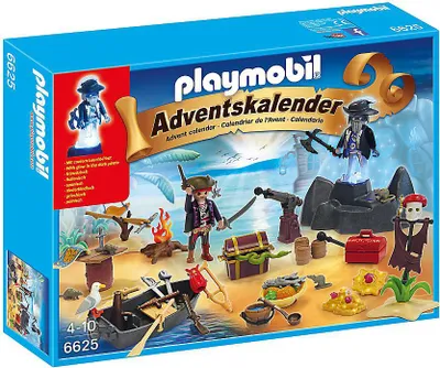 Produktbild von PLAYMOBIL 6625 Adventskalender Geheimnisvolle Piratenschatzinsel