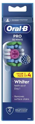 Produktbild von Oral-B Pro 3D Toothbrush Heads – White – Pack of 4