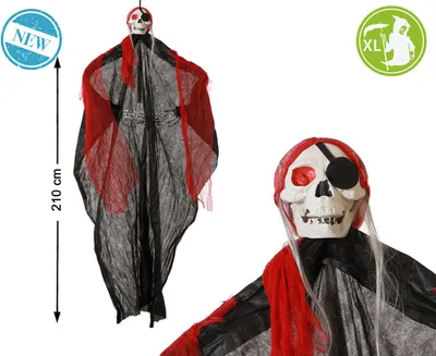 Zdjęcie produktu dla Dekoracja na Halloween szkielet 210 cm
