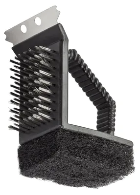 Grillbürste Grillreinigungsbürste Fettschieber Grillzubehör Grillrostreiniger Edelstahl Grill Reinigungsbürste Grillrost Bürste 3in1 online kaufen 924284 17456 4031765174565