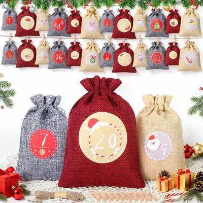 Image de Calendrier de l'Avent à remplir - Calendrier de l'Avent à personnaliser, disponible en deux tailles