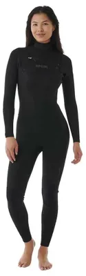 Produktbild von Rip Curl Wms Dawn Patrol 3/2 Mm Gb Neoprenanzug Mit Langem Arm Und Reißverschluss Am Brustkorb Für Damen Schwarz 6 Frau Schwarz 6