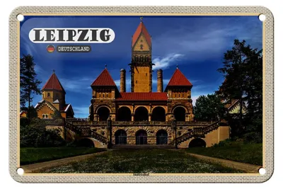 Produktbild von Blechschild Städte Leipzig Südfriedhof Architektur 18x12cm Dekoration