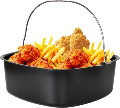 Produktbild von Backform für Heißluftfritteuse 22 cm, wiederverwendbar, Antihaftbeschichtung, für Küche