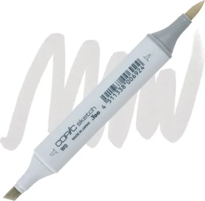 Image de COPIC Sketch double-face Pinceau & Ciseau, W0 Gris chaud 0