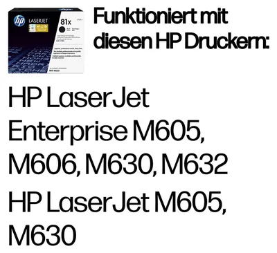 Productafbeelding van HP 81X zwarte originele tonercartridge voor LaserJet, hoge capaciteit, 25.000 pagina's, zwart, 1 stuk