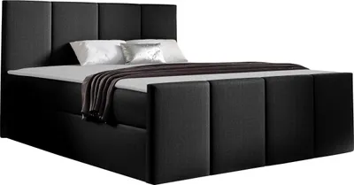 Produktbild von MIRJAN24 Boxspringbett Lars, Ehebett mit zwei Bettkästen, Doppelbett, Stilvoll Schlafzimmer (Muna 14, Größe: 160x200 cm)
