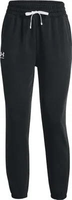 Produktbild von Under Armour Women's UA Rival Terry Joggers Black/White L Laufhose/Leggings