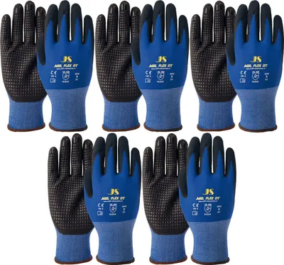 Produktbild von vasalat Arbeitshandschuhe mit Noppen Agil Flex DT Montagehandschuhe Größe 10, XL - 5 Paar