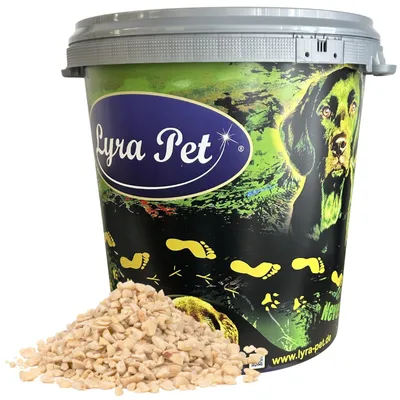 Produktbild von 10 kg Lyra Pet® Erdnusskerne weiß gehackt Neue Ernte in 30 L Tonne