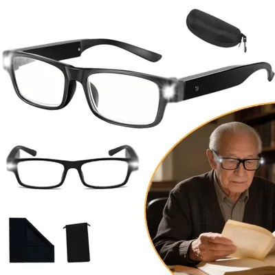 Produktbild von 300 % Vergrößerungsbrille zum Lesen und für Feinarbeiten, leichte Lupenbrille für DIY, Nähen, Reparaturen und Handarbeit