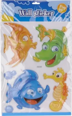 Produktbild von Wandsticker verschiedene Motive wählbar Pop-Up Sticker Wandtattoo Kinderzimmer, Farbe:Blau