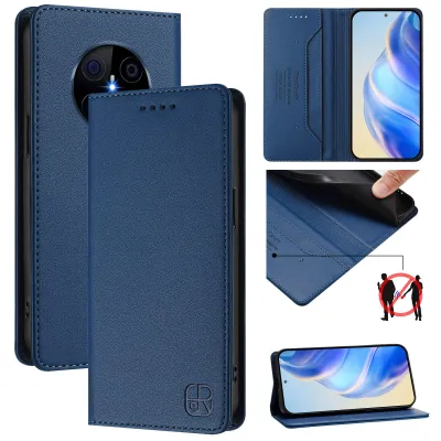Obrázek produktu pro Kožené pouzdro pro Huawei Mate 90 / Mate 90 Pro, flipové pouzdro s přihrádkami na karty, peněženkou a stojánkem Modrý
