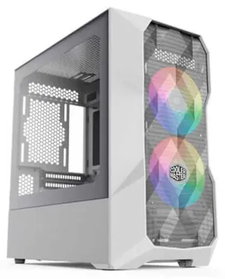 Produktbild von Cooler Master TD300, Mini Tower, PC, Weiß, micro ATX, Mini-ITX, Netz, Kunststoff, Stahl, Multi