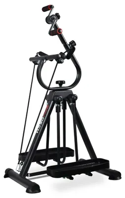 Immagine prodotto di Cyclette biciclo per riabilitazione muscolare braccia e gambe con stepper e bande elastiche push-up design modulare e regolabile.