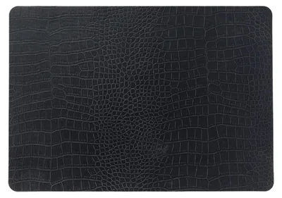 Produktbild von Unique Living Tischsets Krokolederoptik - 1x - 43 x 30 cm - schwarz - PVC - Tischsets