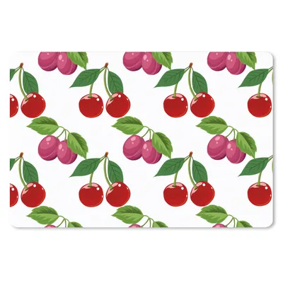 Produktbild von MuchoWow® Schreibtischunterlage Kirschen - Muster - Obst 60x40 cm - XXL Mauspad - Großes Mauspad